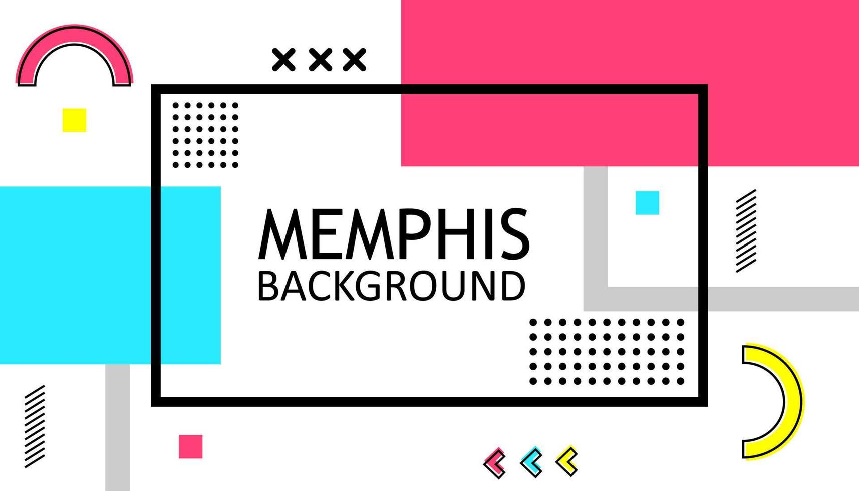 abstract geometry background with Memphis design element. modern wallpaper for presentation. vector