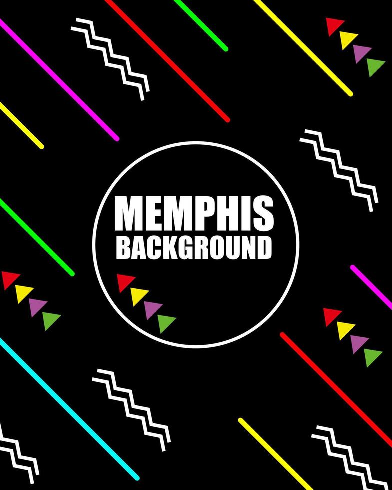 abstract geometry background with Memphis design element. modern wallpaper for presentation. vector