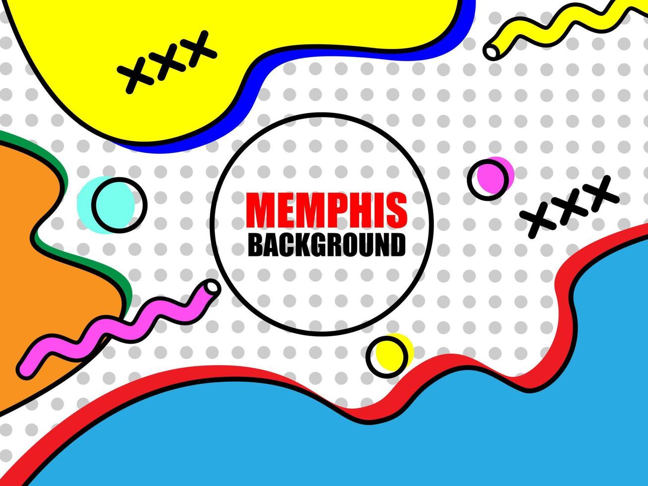abstract geometry background with Memphis design element. modern wallpaper for presentation. vector