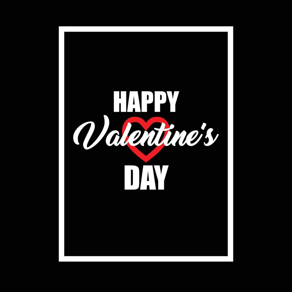 Happy valentines day holidays quotes design vector