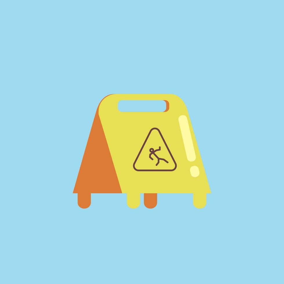 cleaning tools flat illustration vector