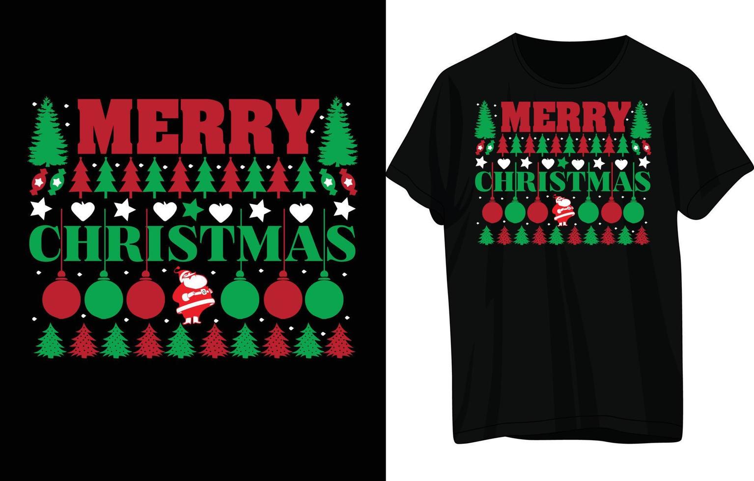 Christmas T shirt Design vector