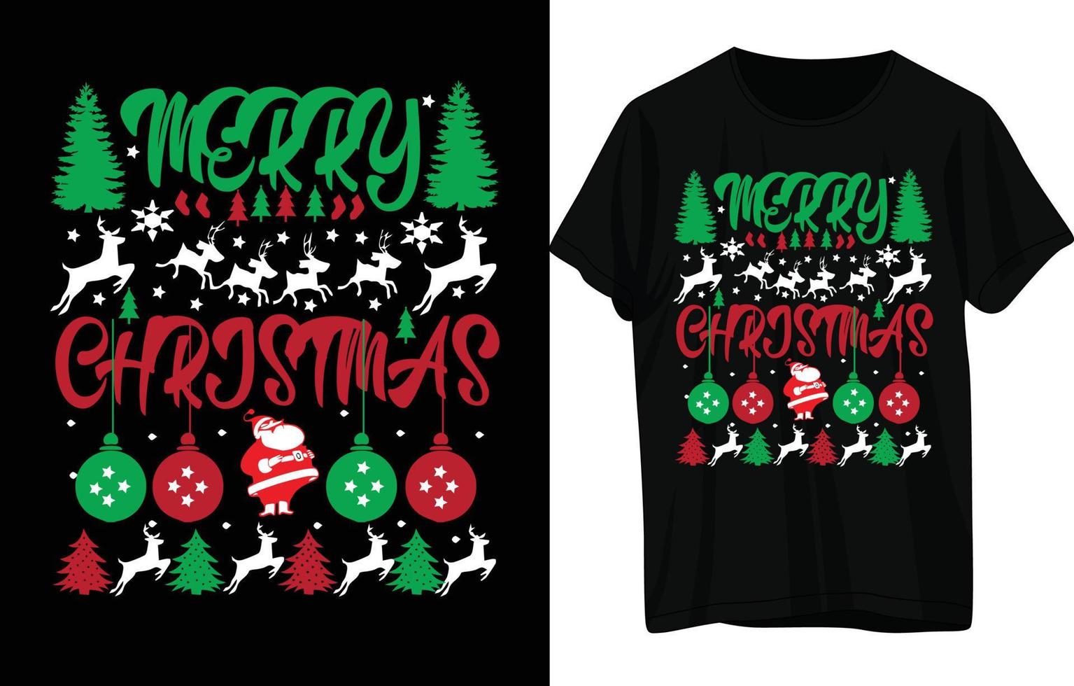 diseño de camiseta de navidad vector