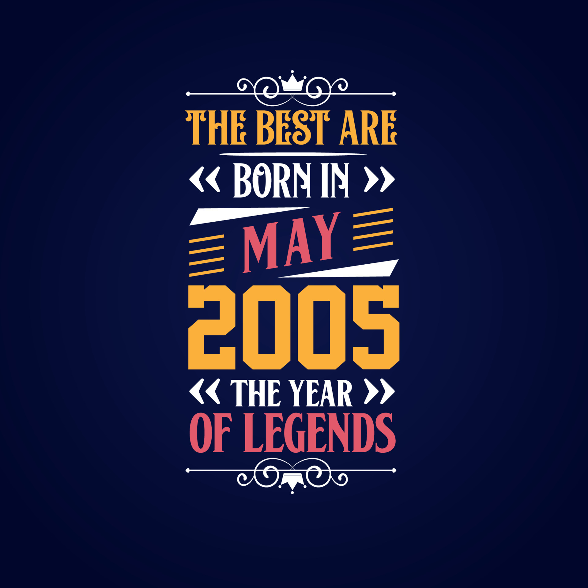 Best are born in May 2005. Born in May 2005 the legend Birthday