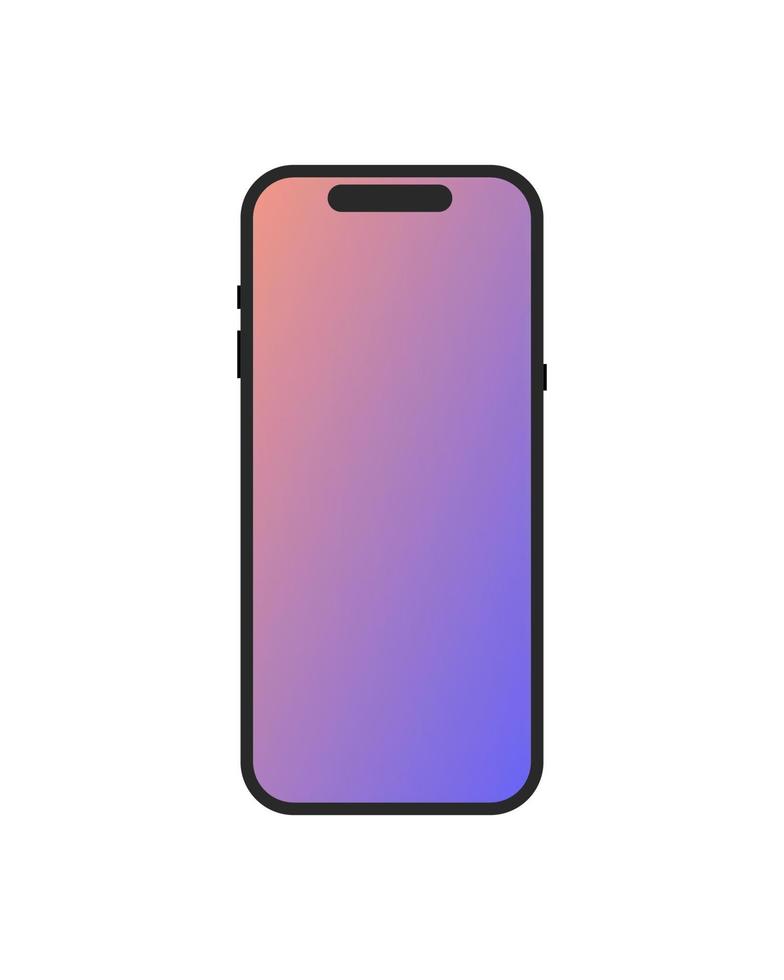 Rivne, Ukraine - September 07, 2022 iPhone 14 pro max Mockup, new smartphone generation of pro to mini. Mock up screen iphone with gradient. Vector for Infographic Business web site design app ios