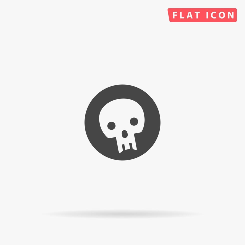 Pirate Black Mark flat vector icon. Glyph style sign. Simple hand drawn illustrations symbol for concept infographics, designs projects, UI and UX, website or mobile application.