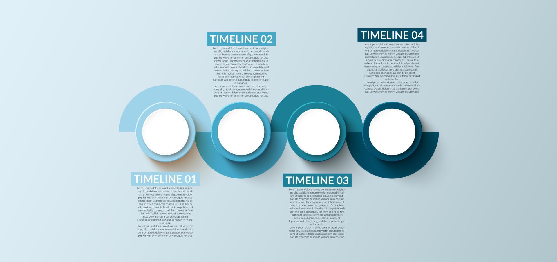 Business Infographic. Timeline infographics design vector. Abstract infographics options template. Vector illustration. Business concept with 4 options, steps, or processes.