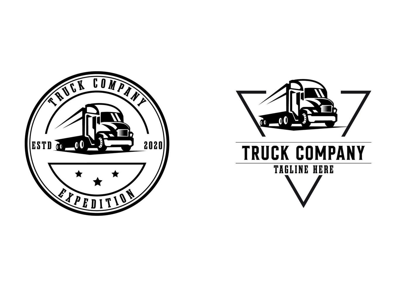 Truck Logo Design Template. vector