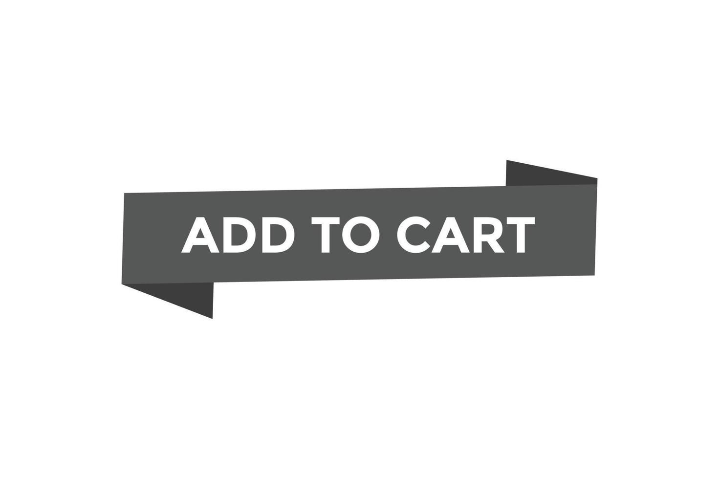 Add to cart button web banner templates. Vector Illustration