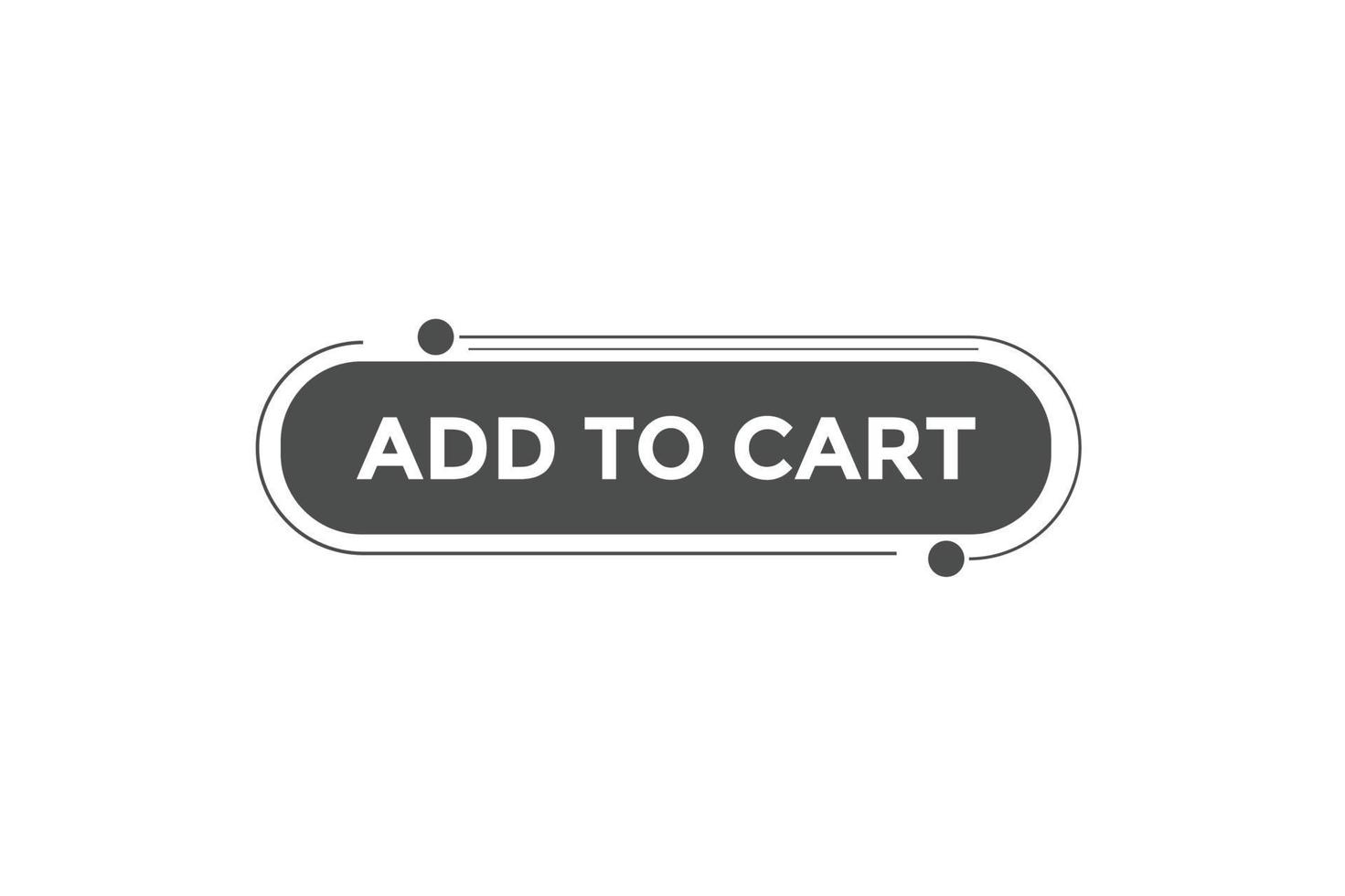 Add to cart button web banner templates. Vector Illustration