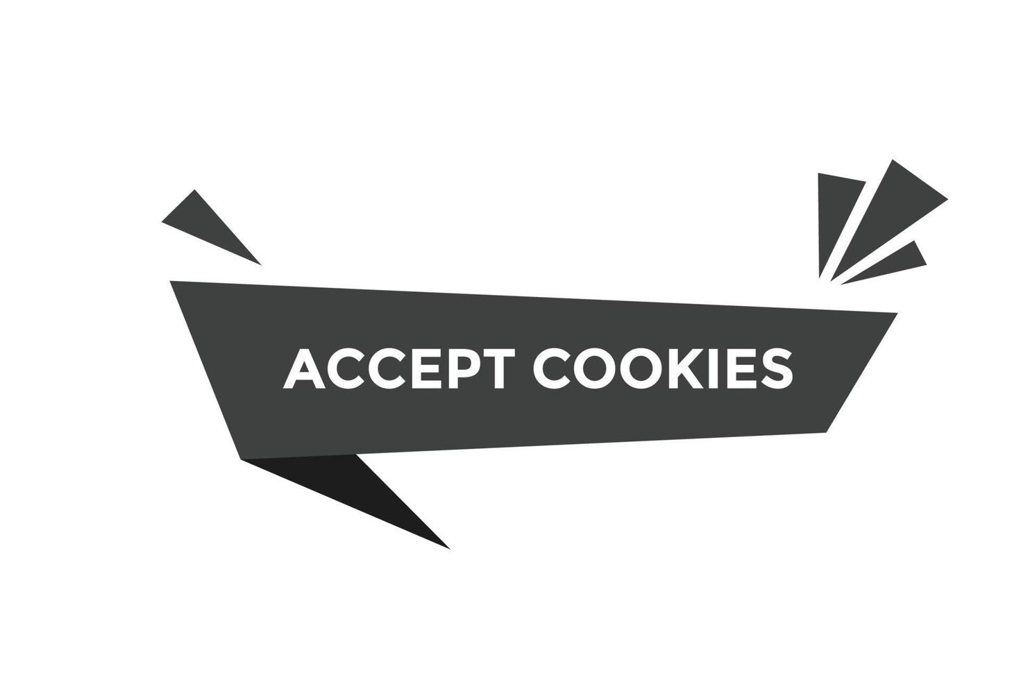 Accept cookies button web banner templates. Vector Illustration 17287599 Vector Art at Vecteezy