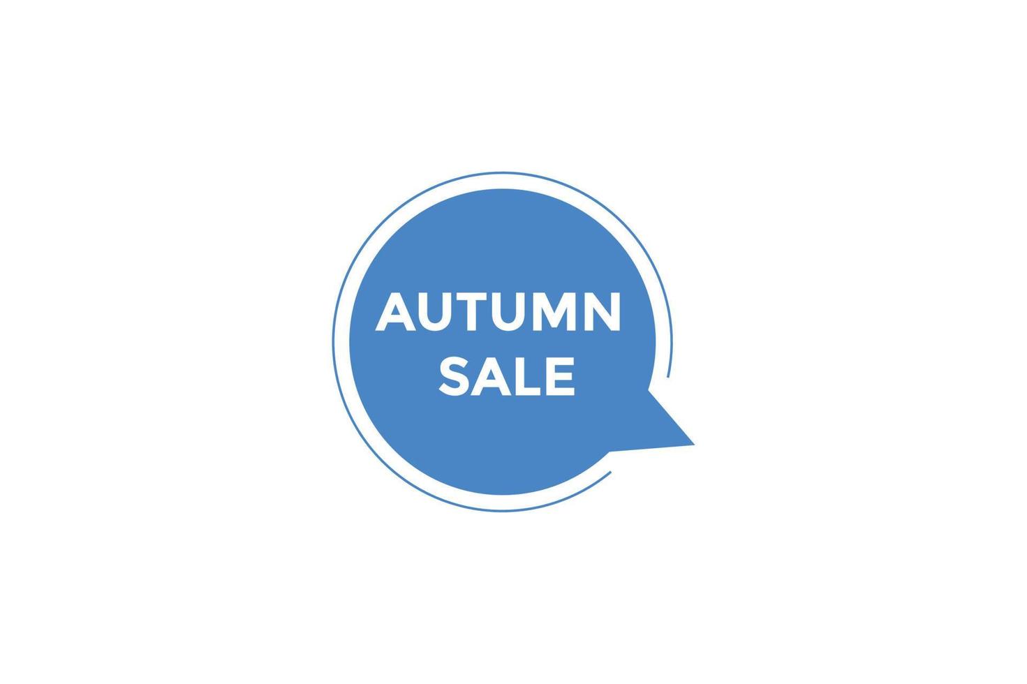 Autumn sale button web banner templates. Vector Illustration