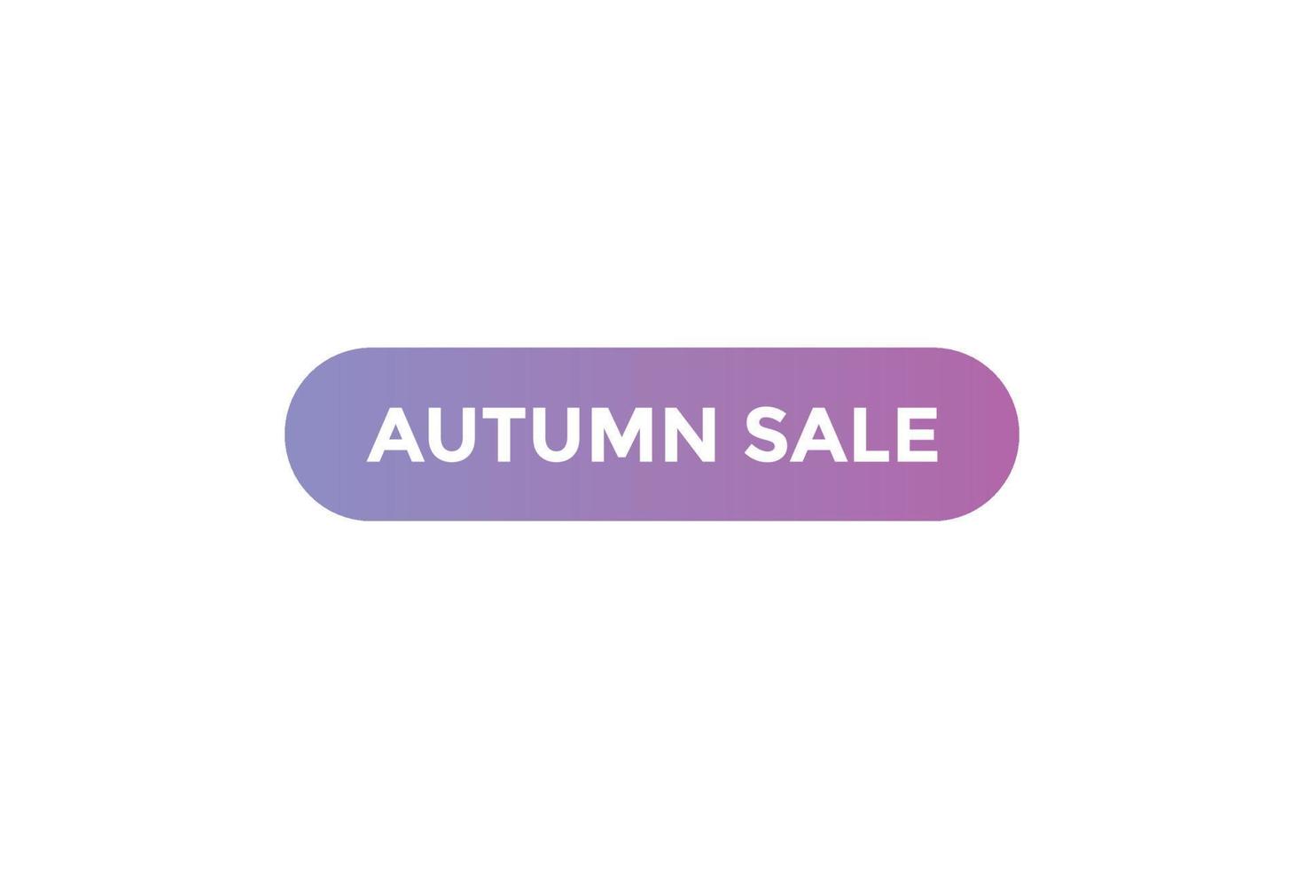 Autumn sale button web banner templates. Vector Illustration