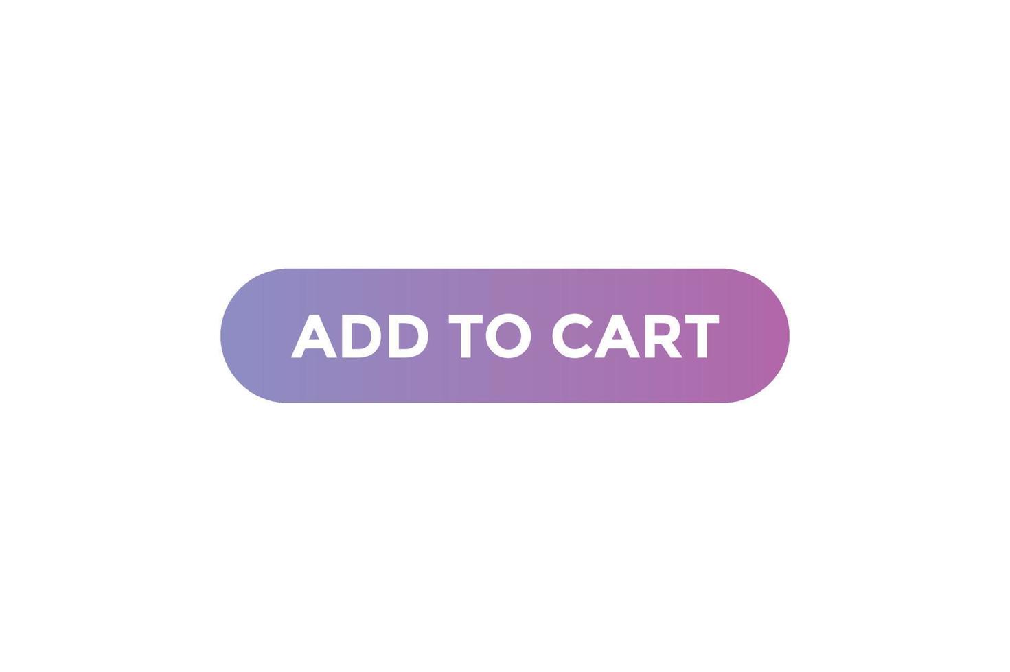 Add to cart button web banner templates. Vector Illustration