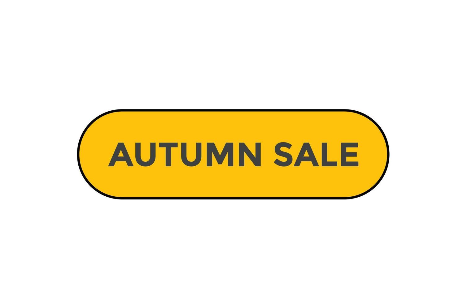 Autumn sale button web banner templates. Vector Illustration