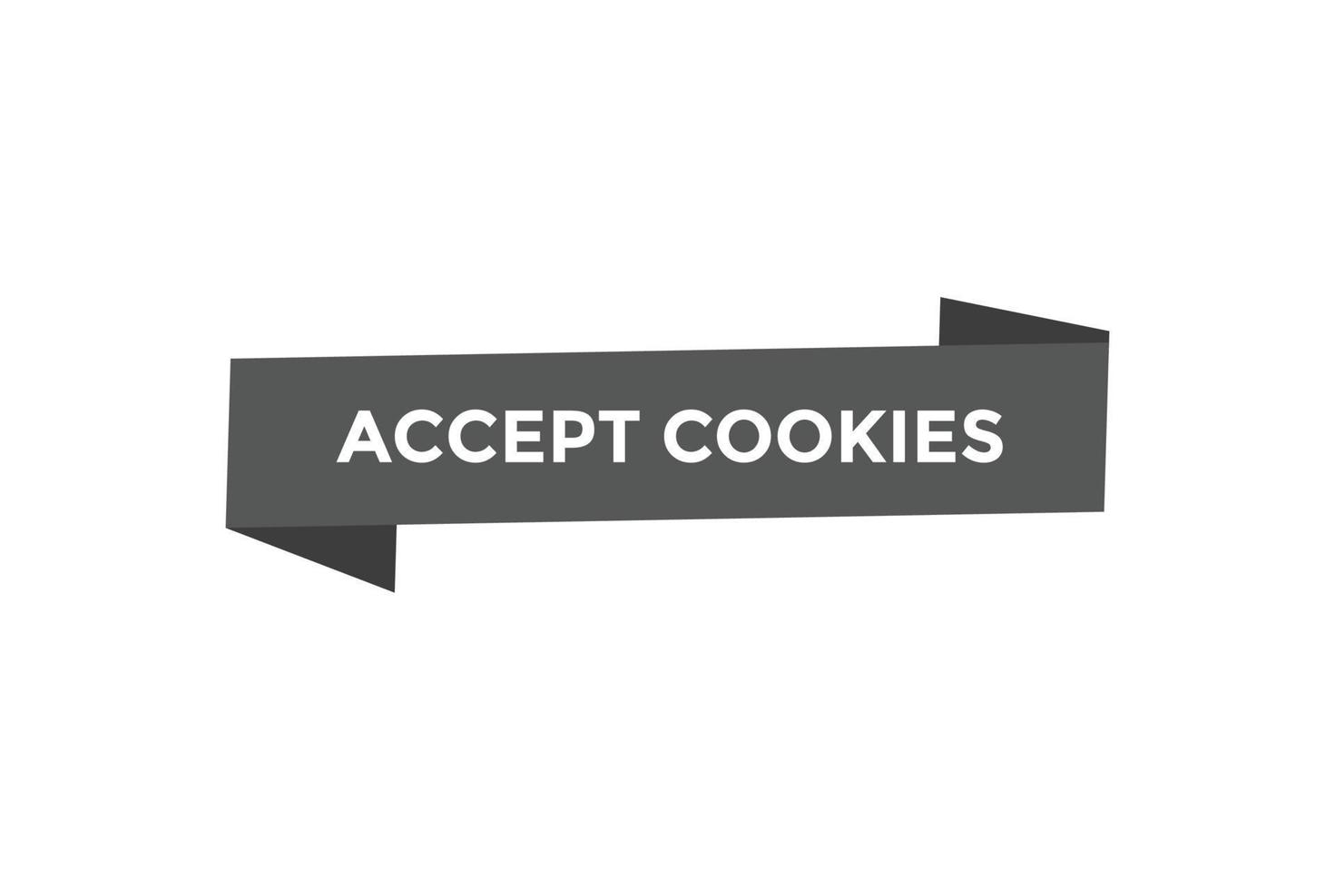 Accept cookies button web banner templates. Vector Illustration 17287697 Vector Art at Vecteezy