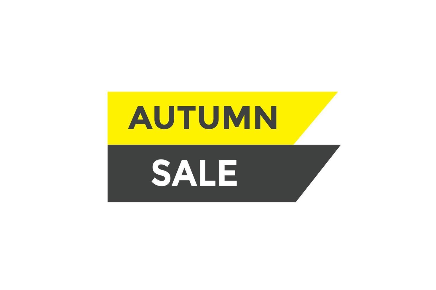 Autumn sale button web banner templates. Vector Illustration