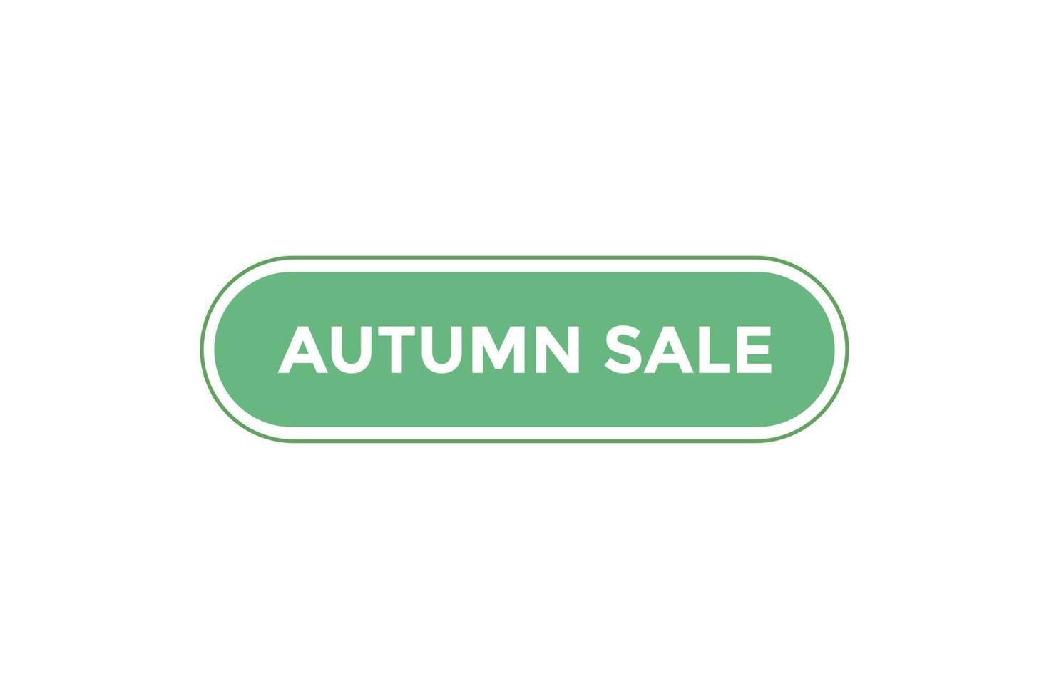 Autumn sale button web banner templates. Vector Illustration