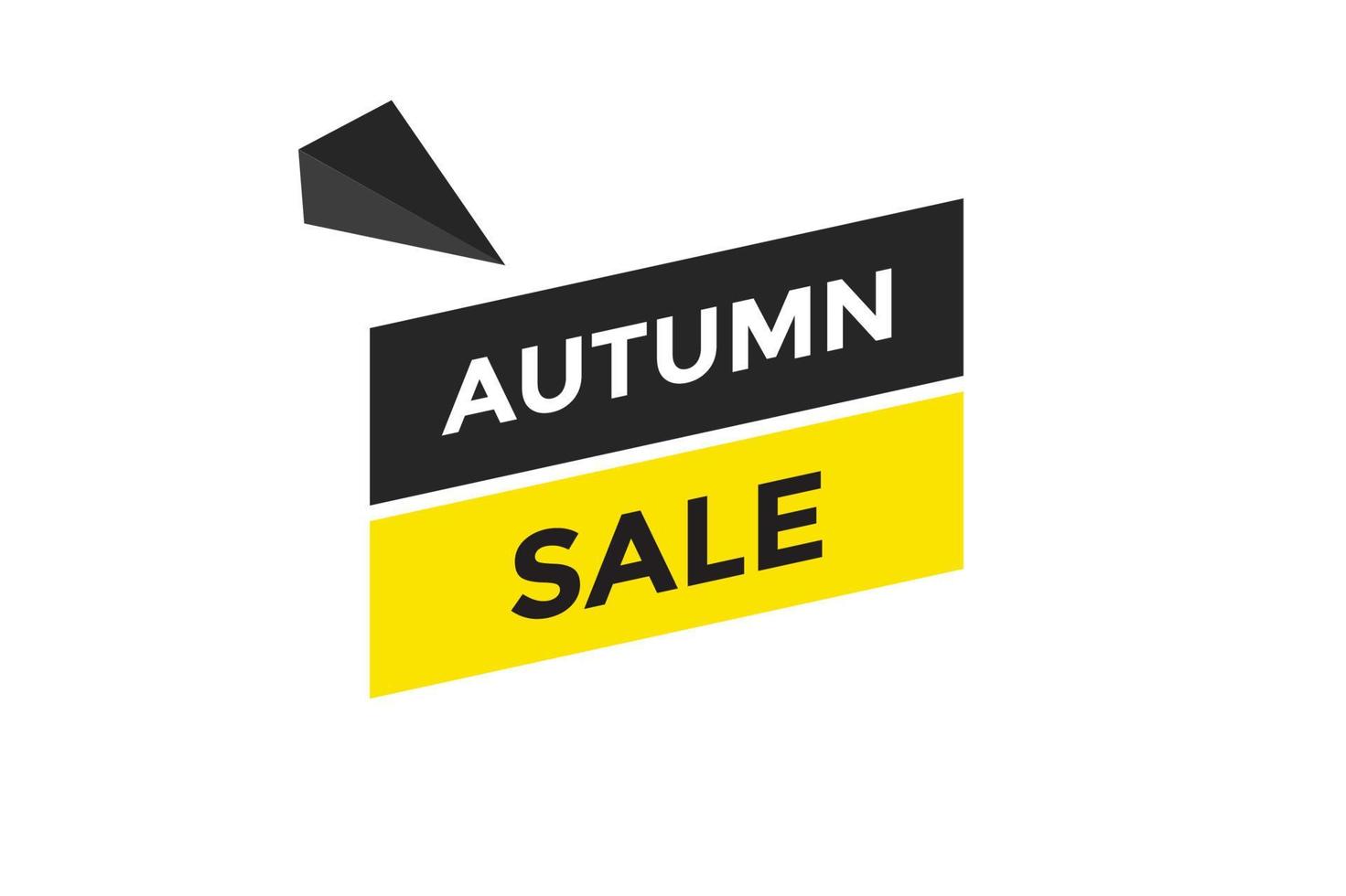 Autumn sale button web banner templates. Vector Illustration