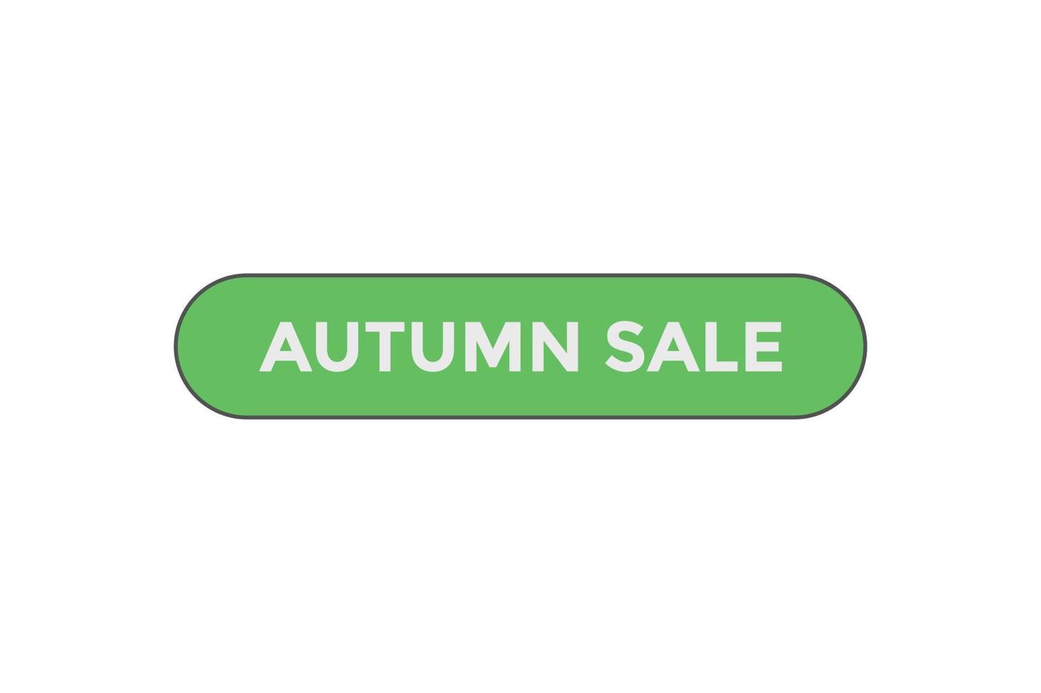 Autumn sale button web banner templates. Vector Illustration