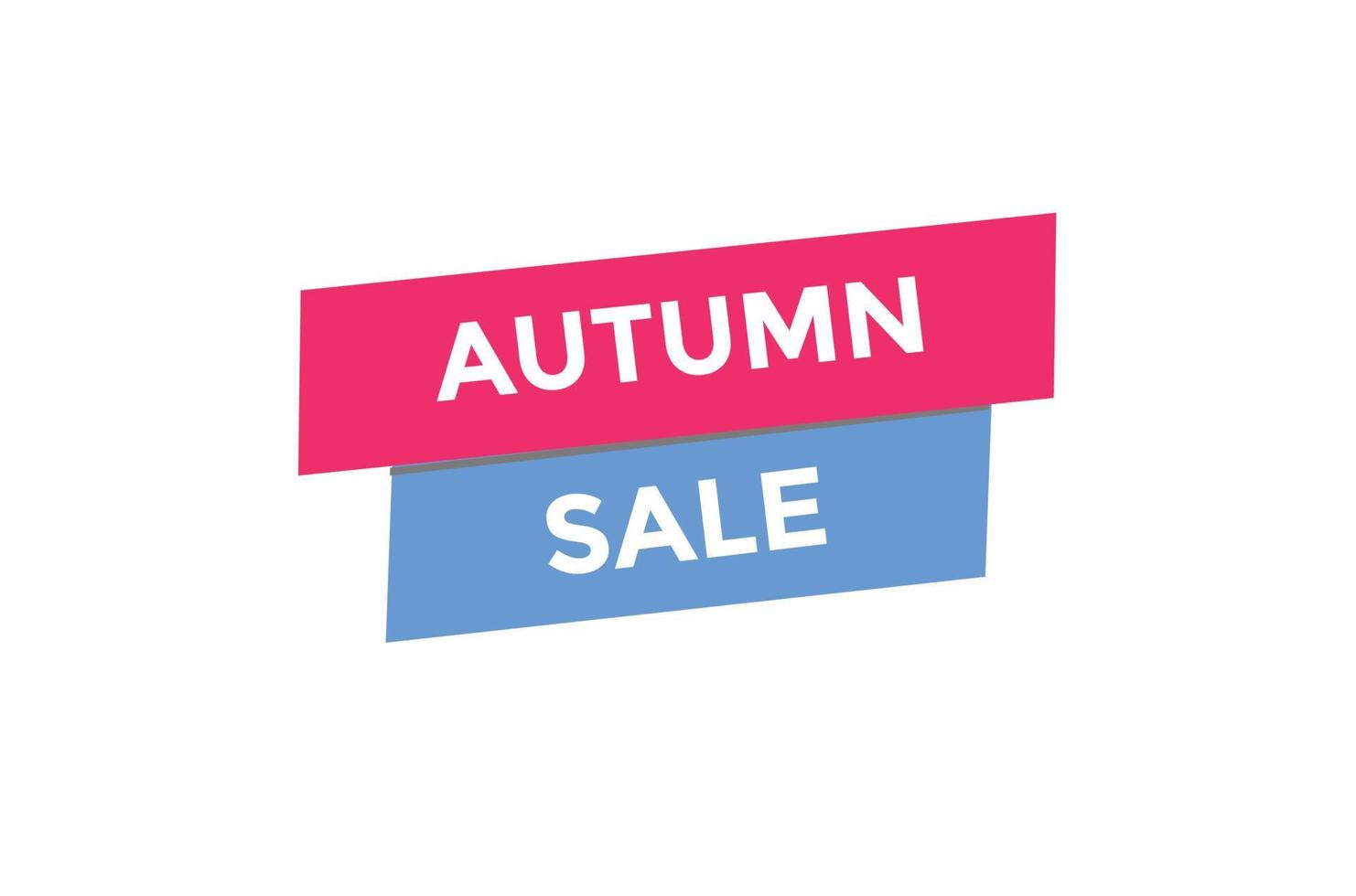 Autumn sale button web banner templates. Vector Illustration