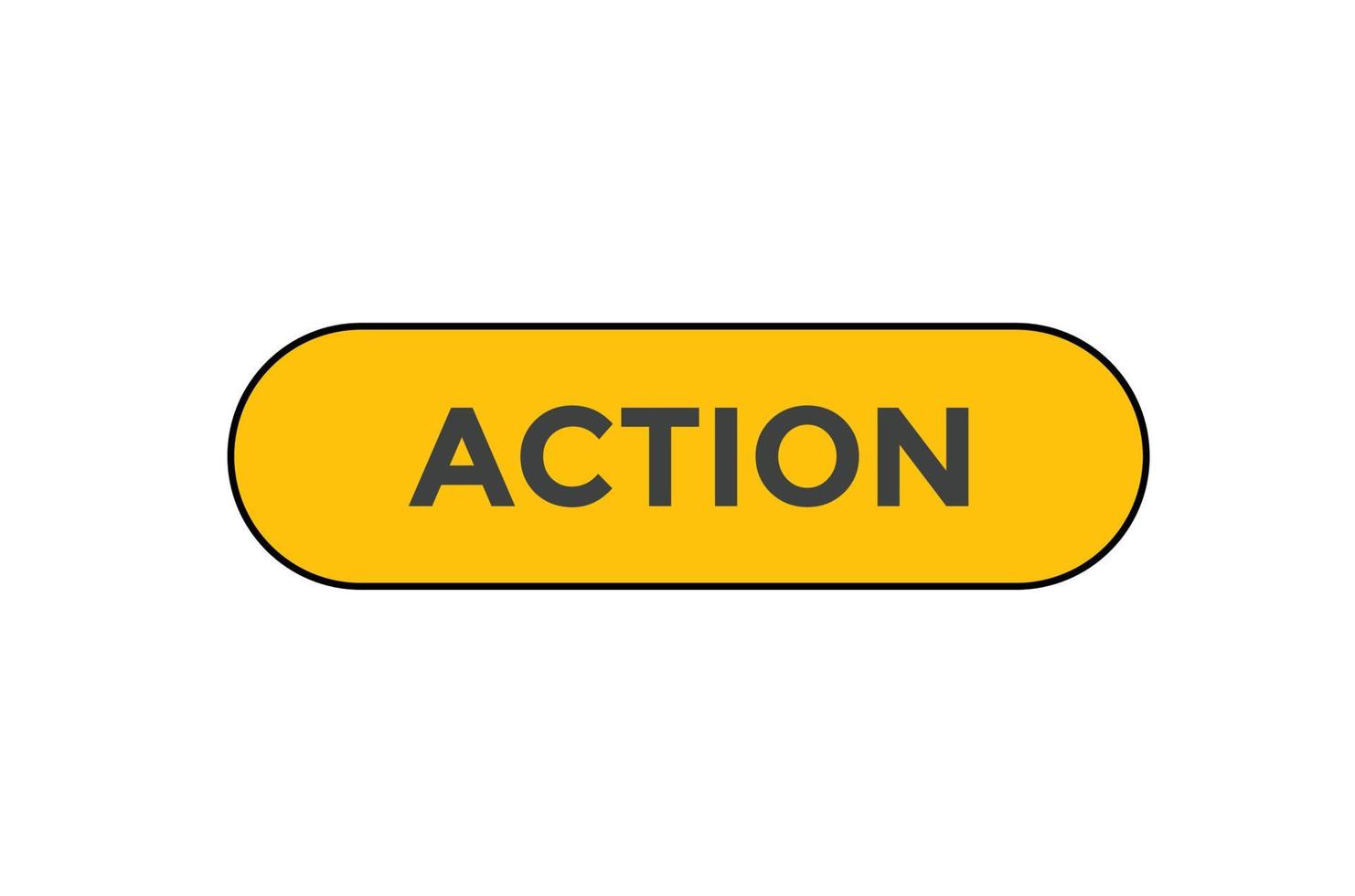 Action button web banner templates. Vector Illustration