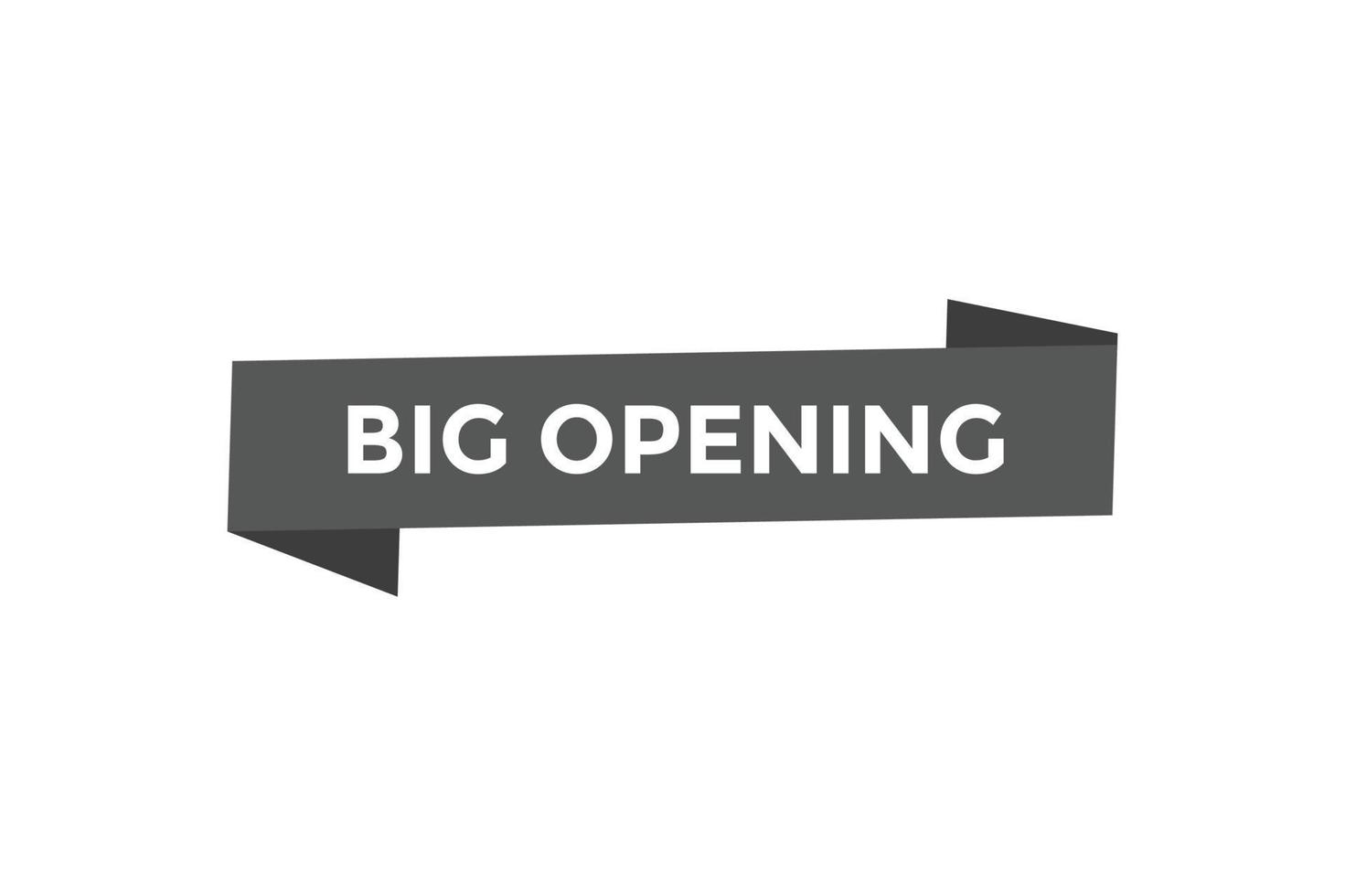 Big opening button web banner templates. Vector Illustration