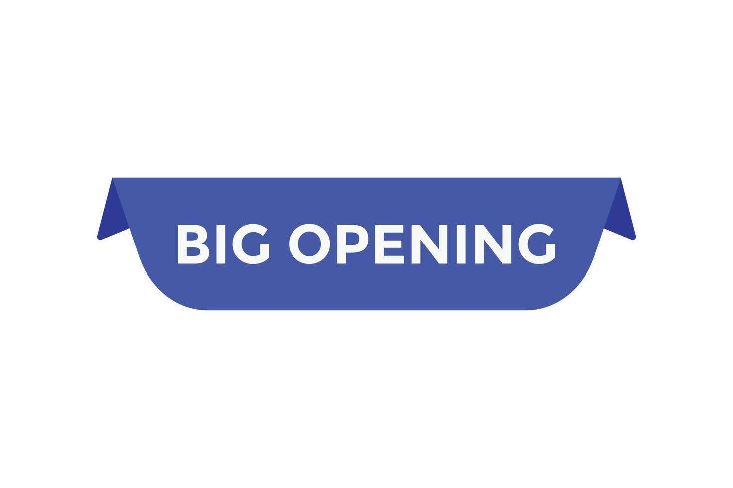 Big opening button web banner templates. Vector Illustration