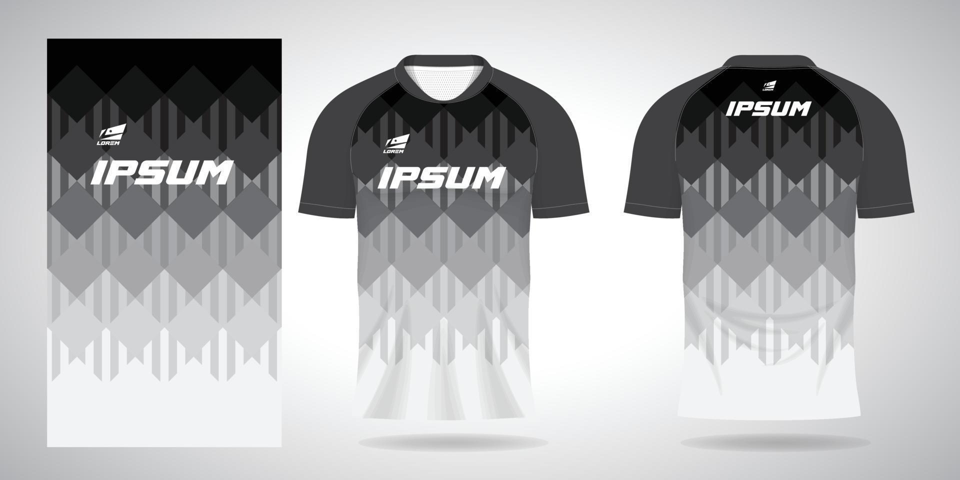 white sports shirt jersey design template vector