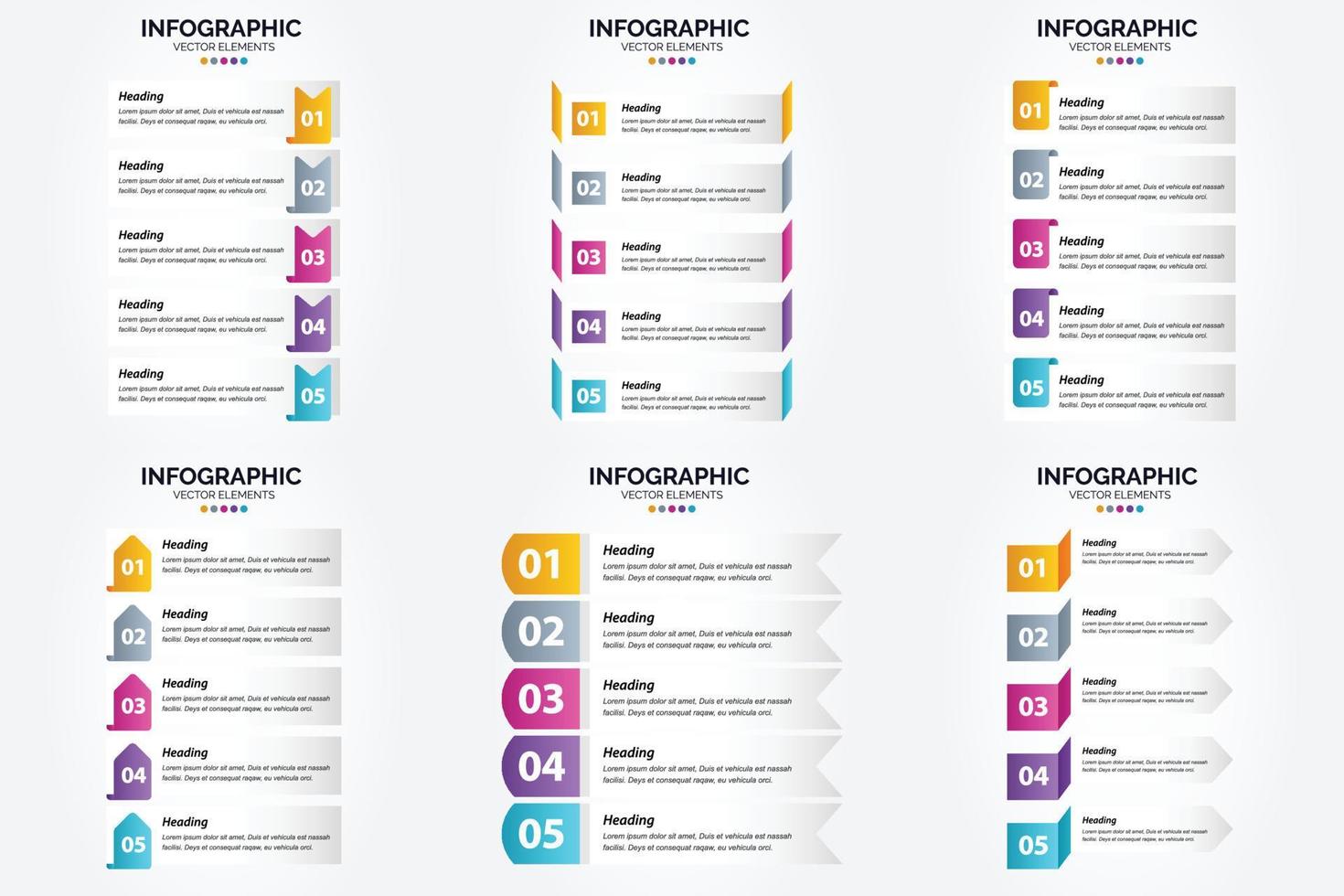 las ilustraciones vectoriales de este conjunto son ideales para crear infografías para publicidad. folletos volantes y revistas. vector