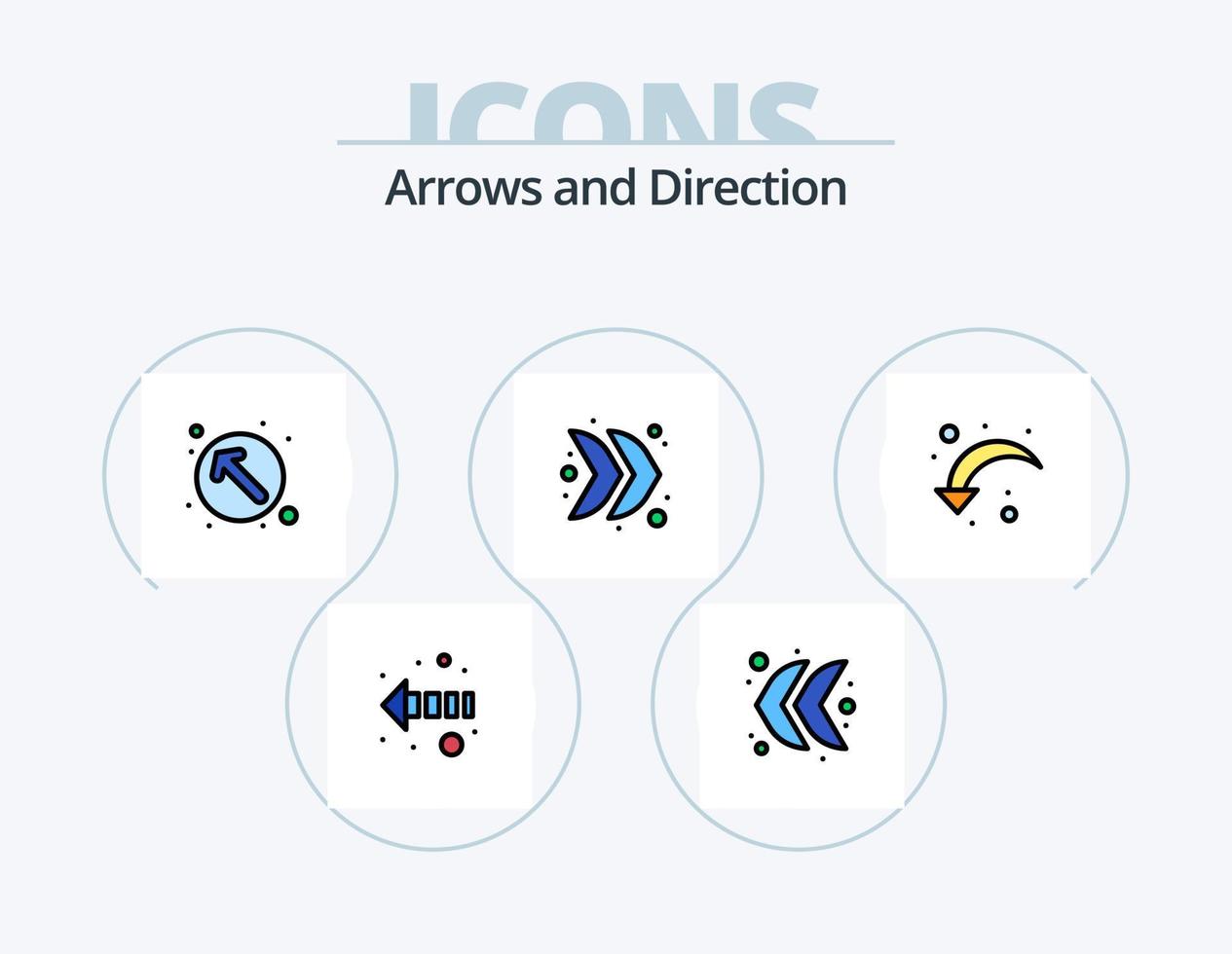 Arrow Line Filled Icon Pack 5 Icon Design. down. watch kit. right arrow. refresh 17288594 Vector Art at Vecteezy