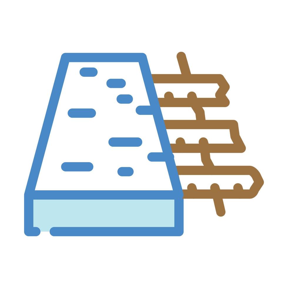 reinforced concrete floor color icon vector illustration