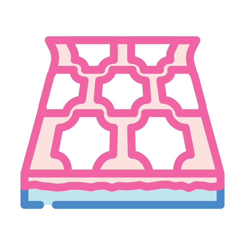 linoleum layer floor color icon vector illustration