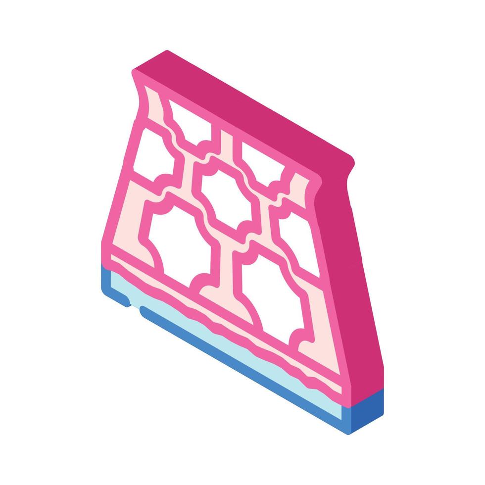linoleum layer floor isometric icon vector illustration