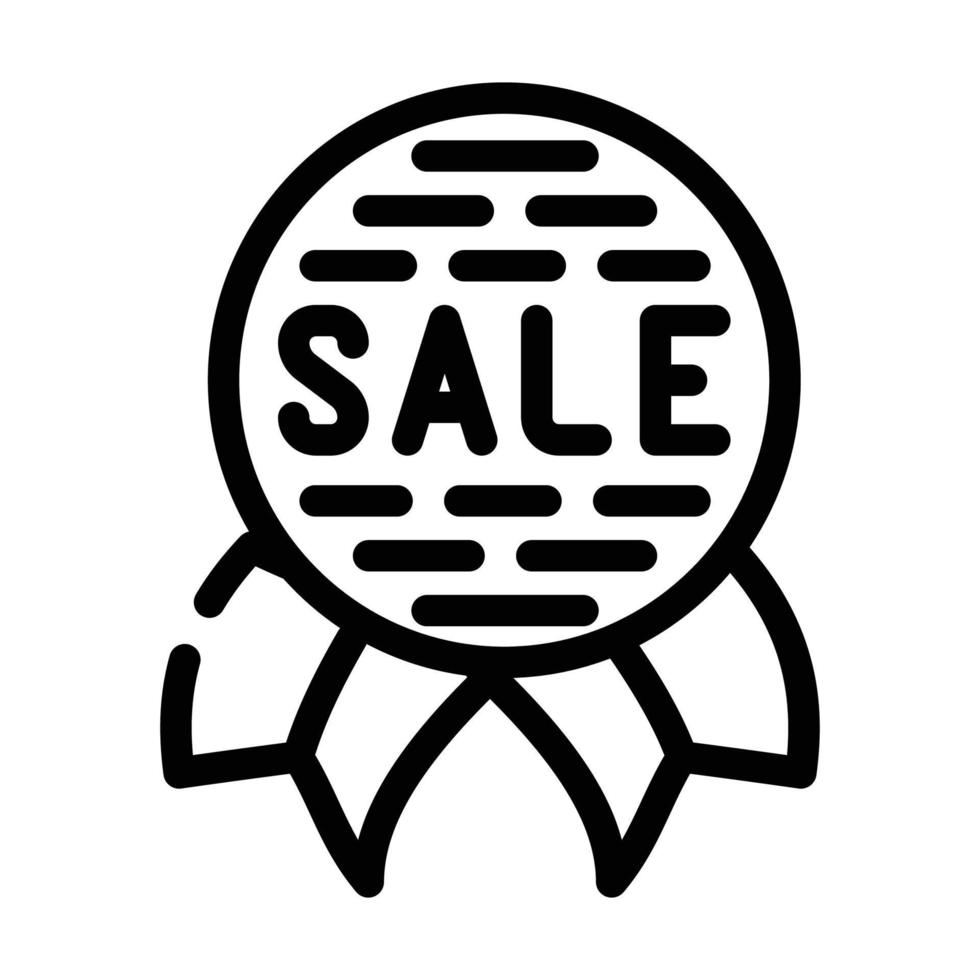 medal sale line icon vector illustration