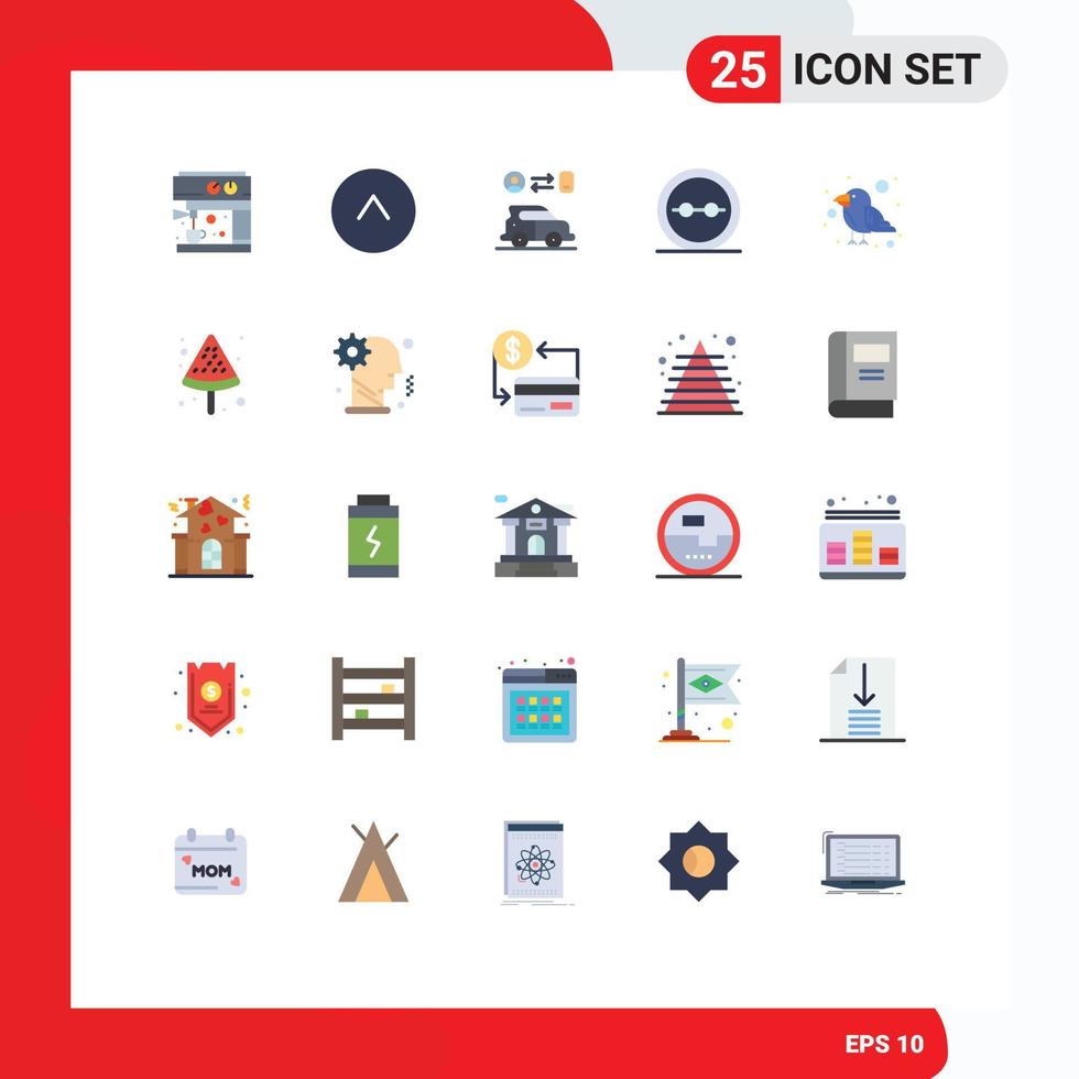 Set of 25 Modern UI Icons Symbols Signs for bird carnival man lenses geek Editable Vector Design Elements