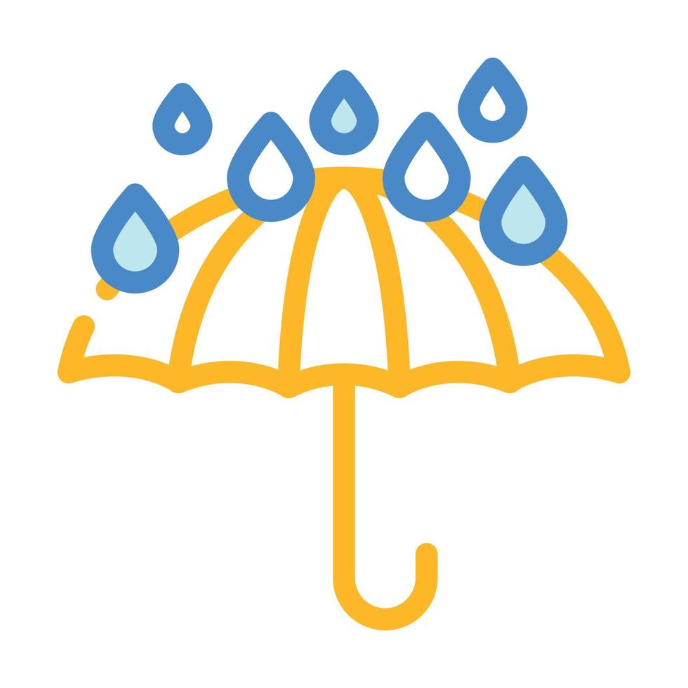 keep dry care from water color icon vector illustration