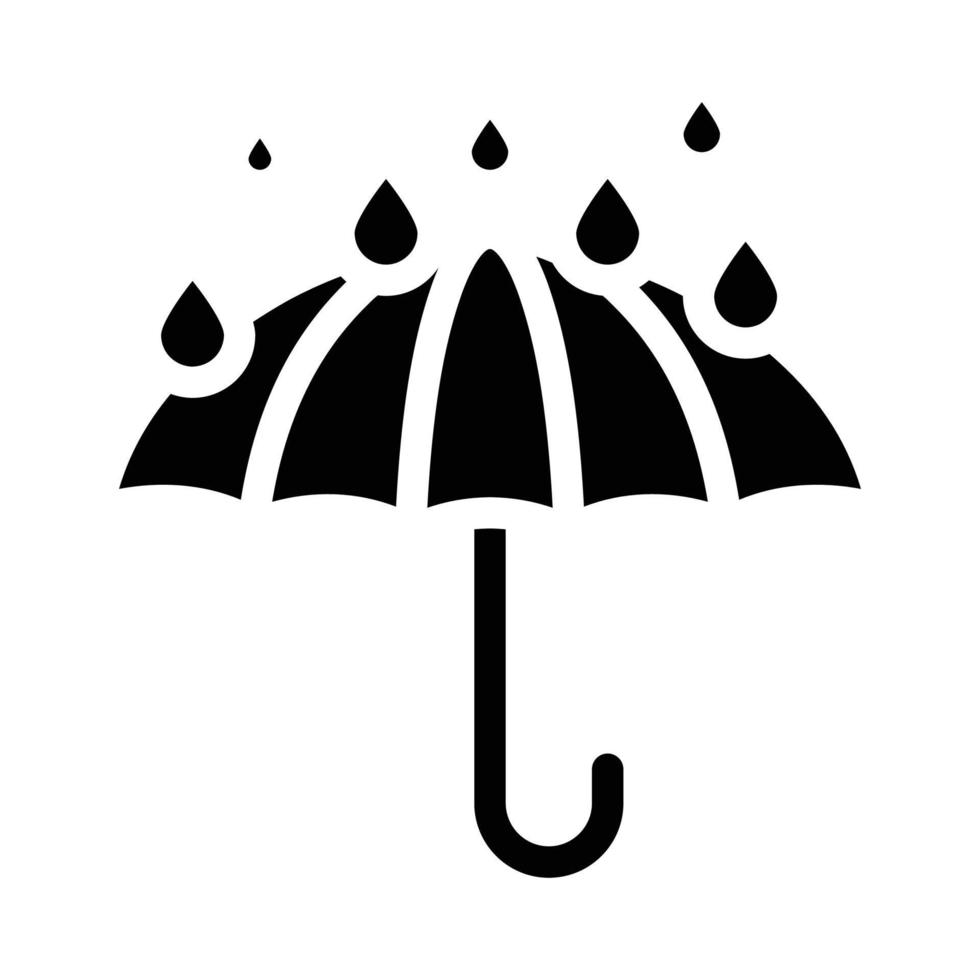 keep dry care from water glyph icon vector illustration