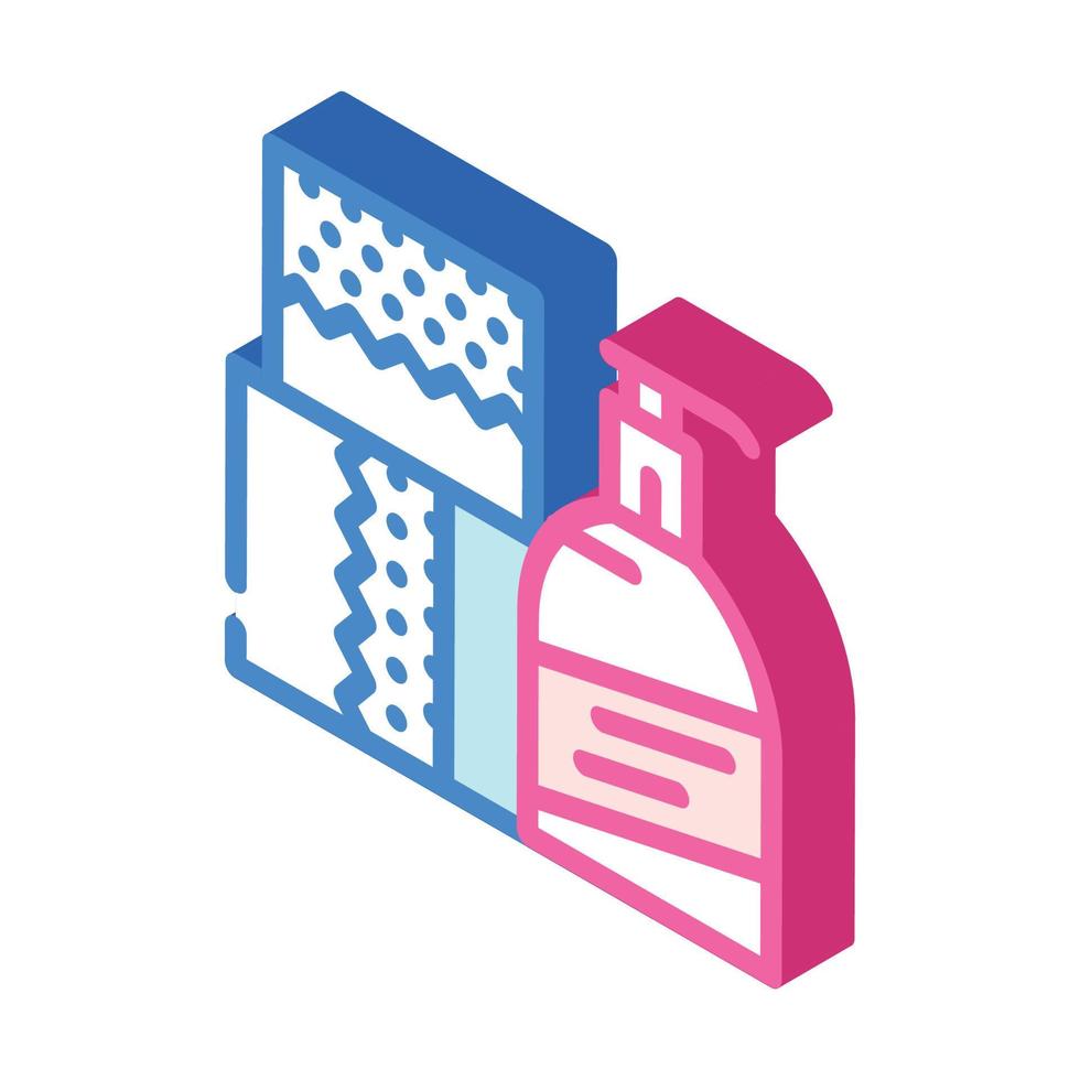 sanitary product department isometric icon vector illustration