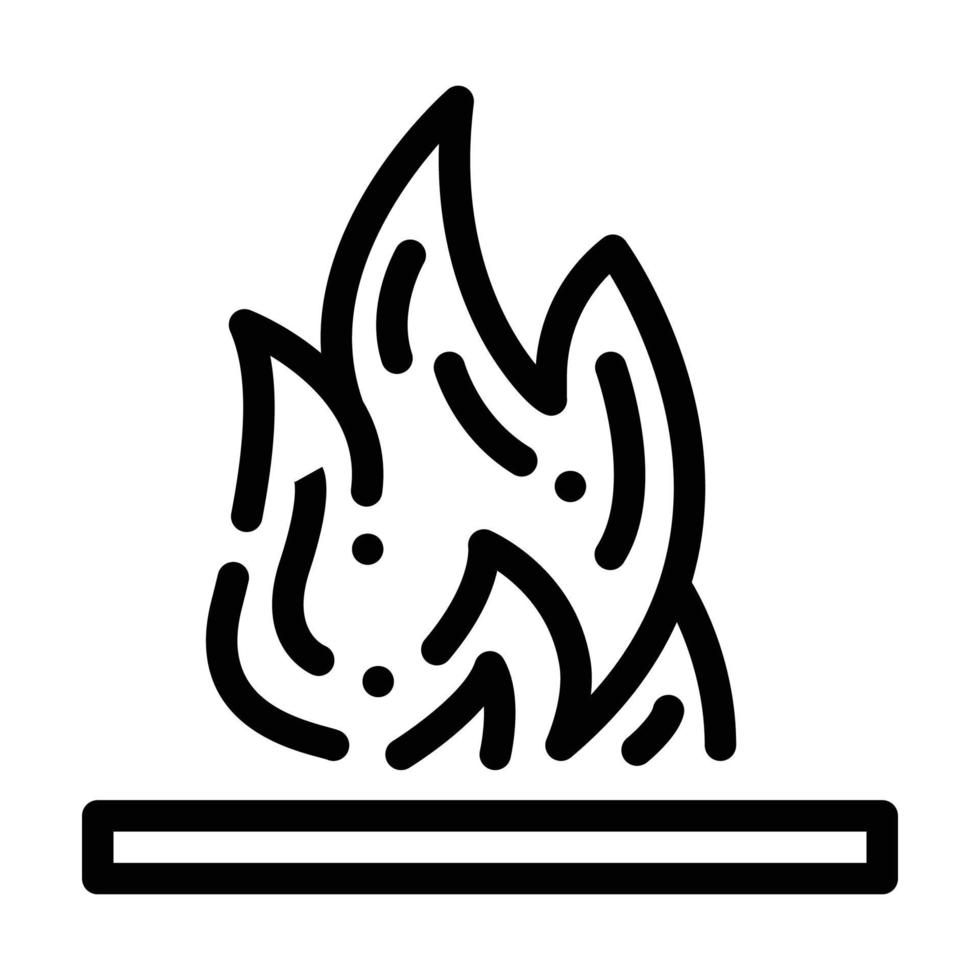 flammable container line icon vector illustration
