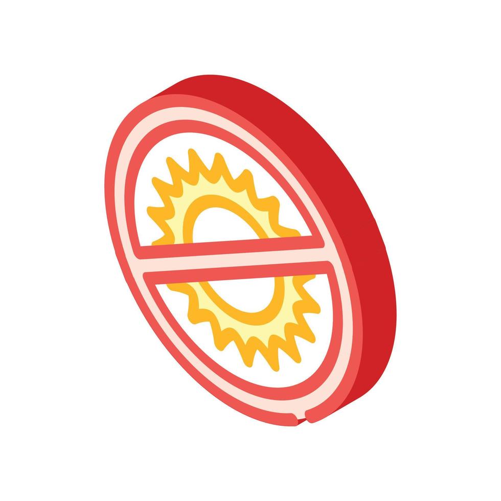 protect from sun rays isometric icon vector illustration