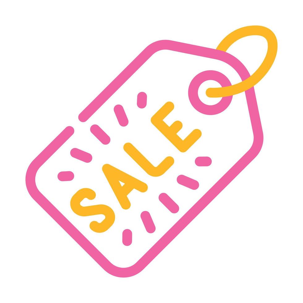 label sale color icon vector illustration