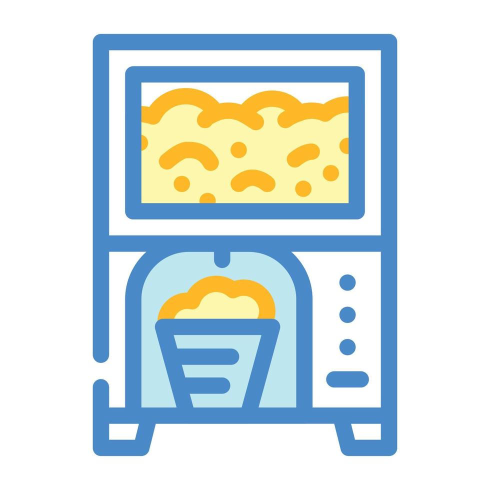 ilustración de vector de icono de color de máquina de palomitas de maíz