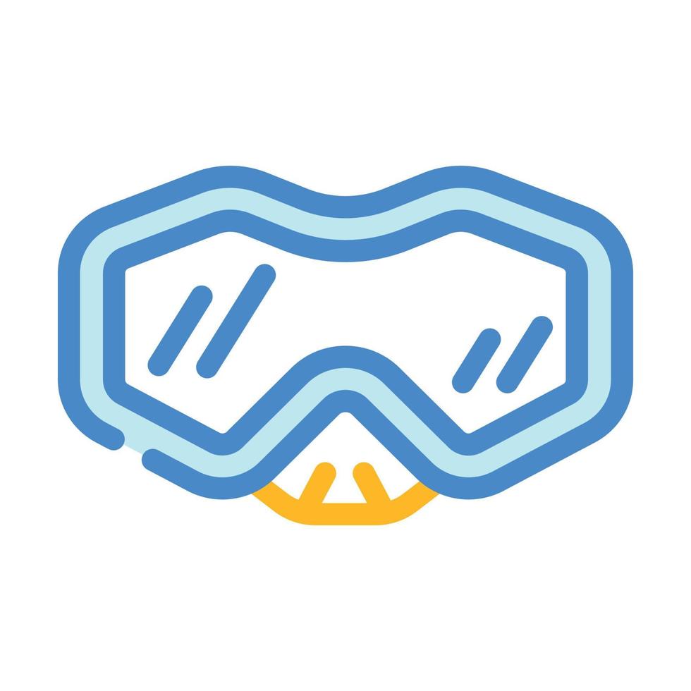 diving mask color icon vector illustration