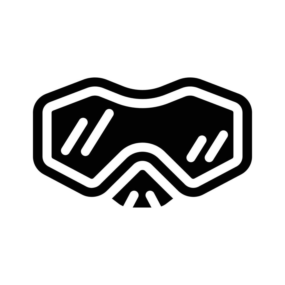 diving mask glyph icon vector illustration