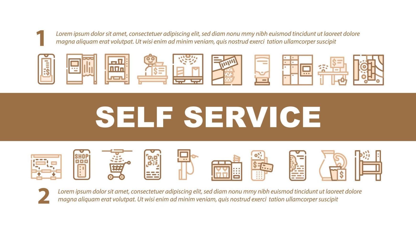 Self Service Buying Landing Header Vector