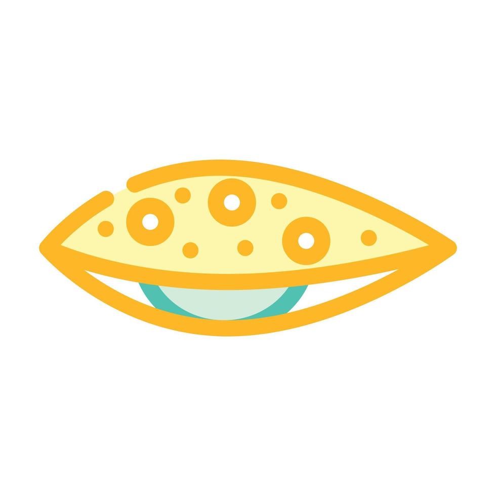 molluscum contagiosum color icon vector illustration