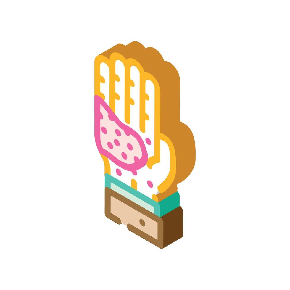 atopic dermatitis isometric icon vector illustration