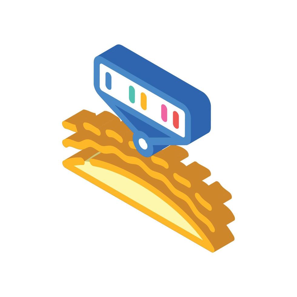 spectral analysis of stars and planets isometric icon vector illustration
