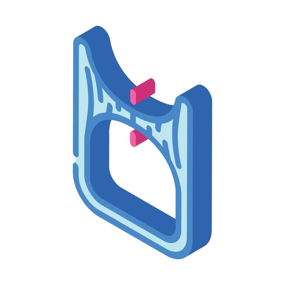 worm hole isometric icon vector illustration